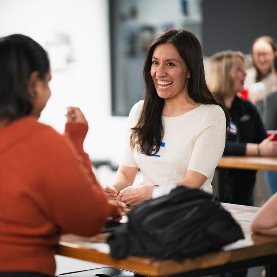 Conversation at an ATHENA event